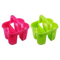 Сушилка для столовых приборов с ручкой, 4 секц, пластик, "Кантри", арт. 6390 