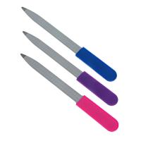 Пилка лазерная для ногтей и боковых валиков ЮниLook сталь, силикон, 15см, 3 цвета 