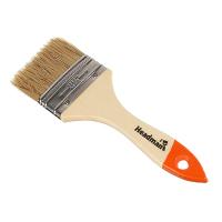 Кисть малярная плоская HEADMAN "Бейсик" нат. щетина 2,5" (63мм) 