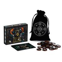 Набор Ведьмины руны для гадания и бархатный мешочек 28шт 