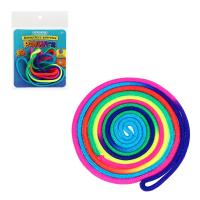 ИГРОЛЕНД Антистресс шнурочек "Радуга", пластик, 160см, 9х10см, 3 цвета 