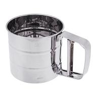 Кружка-сито для просеивания муки, металл, d10см, обьем 375гр 
