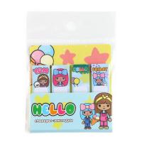 Набор стикеров-закладок Hello 4шт 20л 