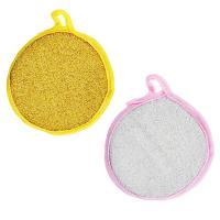 Губка для посуды поролон VETTA, d12см, 2 цвета, 1шт 