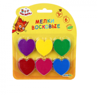 Мелки восковые Три кота, парафин, 16х13см, 3диз ХОББИХИТ 