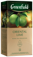 Чай Greenfield Oriental Lime черный лайм и лемонграсс 25 пакетов 