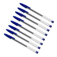 Набор ручек шариковых 8 штук синие наконечник 1,0 мм 