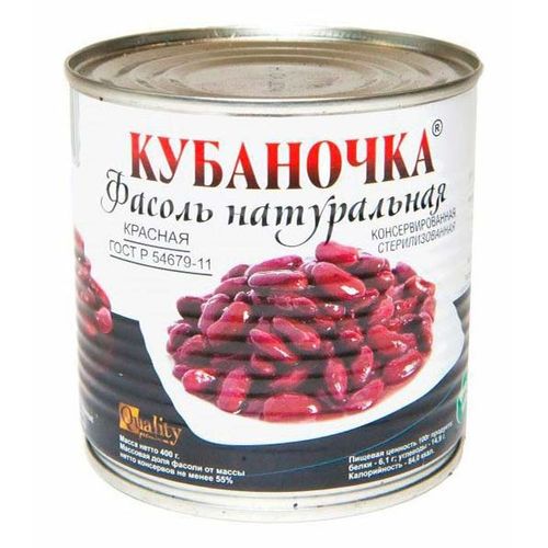 Фасоль Кубаночка красная 400г 