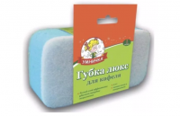 Губка для кафеля Умничка поролон/абразив 145х75х42мм Люкс MPU2094 