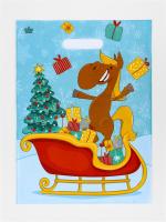 Пакет Веселье полиэтиленовый с вырубной ручкой 40х31см 30мкм 