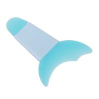 Трафарет для макияжа глаз бирюзовый ЮНИLOOK ТПР пластик PP 6,7х4,8см 