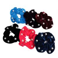 Резинка для волос Орбита бархат жемчужинка микс 