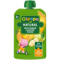 Пюре детское GIPOPO Яблоко груша банан 90г 