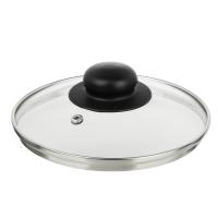 Крышка стеклянная 16см с метал.ободком в сборе 