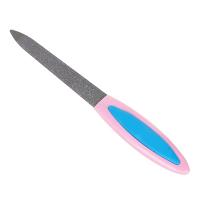 Пилка для ногтей алмазная 2-х сторонняя ЮниLook 180/180 грит, сталь, пластик, резина, 13см, 3 цвета 