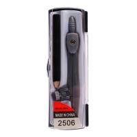 Циркуль металлический 125мм в пластиковом пенале козья ножка с карандашом чернографитным МИКС 