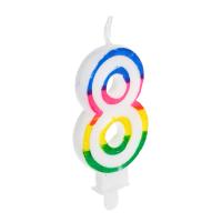 Свеча для торта в форме цифры Капитан Весельчак с подставкой 