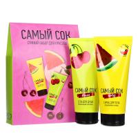 Подарочный набор Самый сок Гель д/душа Вишня 200мл + Скраб д/тела Арбуз 200мл 