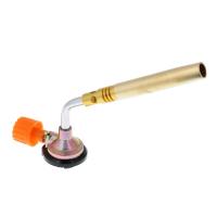 Горелка газ. ЧИНГИСХАН к баллону с цанговым захватом, узкое удлиненное сопло из латуни; 19,5х4х6см 