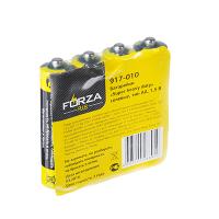 Батарейки FORZA 4шт "Super heavy duty" солевая, тип AA, 1,5В 