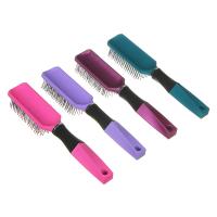 Расческа массажная ЮниLook Грани, пластик, 23х3,7см, 4 цвета 