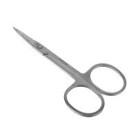 Ножницы маникюрные для ногтей и кутикул, прямой кончик, хром, металл, 8,8см 