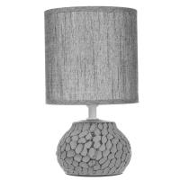 Светильник переносной настольный Альмерия BY керамика текстиль графит 25см Е14 40Вт 230В 