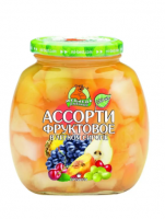 Компот Медведь Любимый ассорти фруктовое 580мл 