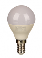 Ergolux LED-G45-7W-E14-4K (Эл.лампа светодиодная Шар 7Вт E14 4500K 172-265В), 12144 