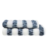 Полотенце махровое 70х140см BY COLLECTION 100% хлопок синий белый 