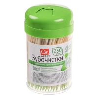 GRIFON Зубочистки деревянные с ментолом, 250шт (400-543) 