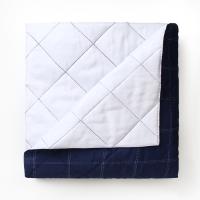 Покрывало LoveLife 2сп Cage: dark blue 180х210±5см микрофайбер 