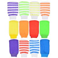 Мочалка-скрабер варежка, 11х19см, 6-12 цветов 