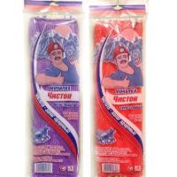 Мочалка для тела Чистон Двойной эффект с ручками комбинированная 42х13см 