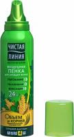 Пенка для укладки волос Чистая Линия, 150мл Объем от корней/Пшеничное молочко+экстракт льна 