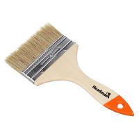 Кисть малярная плоская HEADMAN "Бейсик" нат. щетина 4" (100мм) 