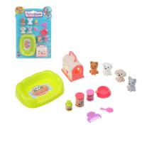 Набор аксессуаров для питомцев Счастливая семья ИГРОЛЕНД 19х27х5см 3 дизайна 