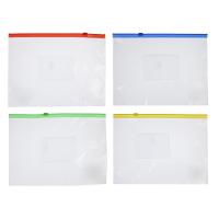 Папка на молнии для А5, 17x23см, прозрачная, ПВХ 