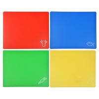 Набор досок разделочных гибких 4шт, пластик, 30х27см 