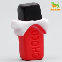 Игрушка пищащая "Choco" для собак, 8 x 5 см, микс цветов   7127508 