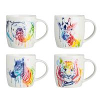 Кружка Сафари MILLIMI фарфор 4 дизайна 350мл 