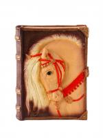 Фигурка гипс Книга: Лошадь 21×7.5×16.5см шоколад 