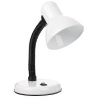 Лампа настольная FORZA Е27 28см 40Вт 220В с выключателем шнур 75см белый 