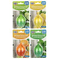 Ароматизатор для холодильника NEW GALAXY, 4 аромата (лимон, мята, огурец, цитрус) 