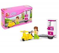 Конструктор Розовая мечта Мини автозаправочная станция 37 деталей 