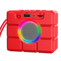 Портативная колонка Borofone BR16 Gage, 5Вт, BT5.1, FM microSD USB, 1200мАч, красная 