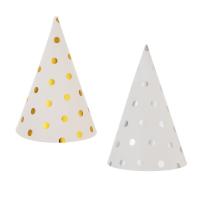 Набор колпаков для вечеринки Fntastic 6шт диаметр 20см бумага 2 дизайна 