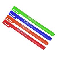 Ручка гелевая синяя "Альфа", цветной корпус, 0,5мм, 4 цв.корпуса, пластик 