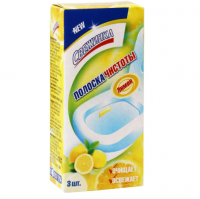 Полоска чистоты Свежинка д/унитаза Лимон 3х10г 