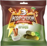 Сухарики со вкусом мал огурцы+соус тартар 3короч 60г  